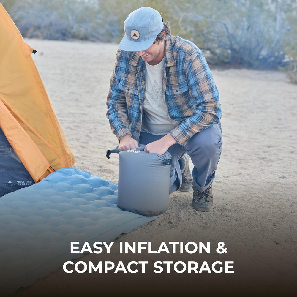 TETON Skyline pad in pack emphasizes portability and storage convenience.
