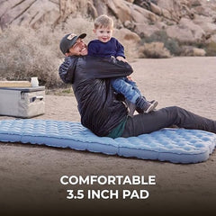 TETON Skyline pad in tent demonstrates compact, lightweight sleep surface for outdoors.