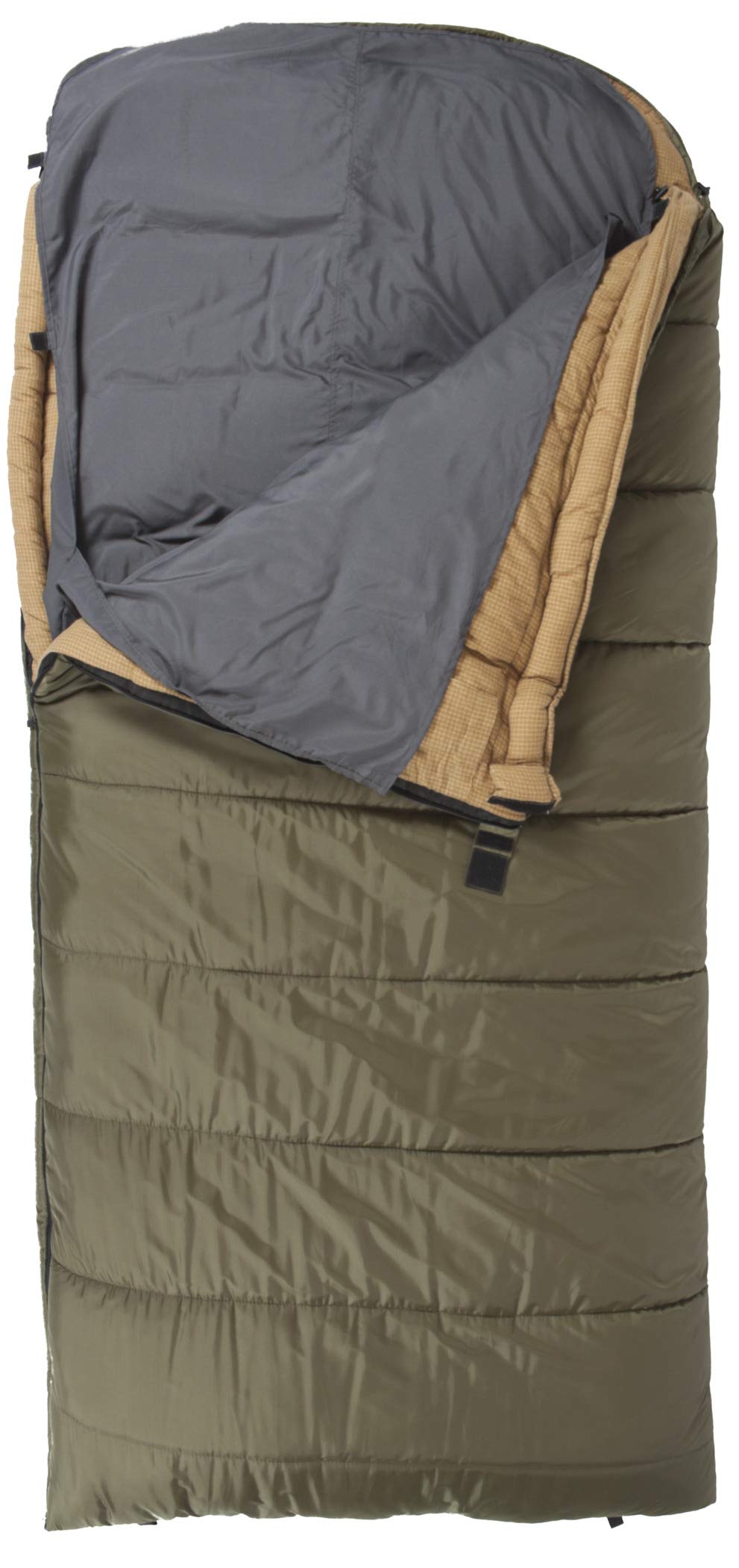 TETON Sports Sleeping Bag Liner inside sleeping bag adds warmth and cleanliness.