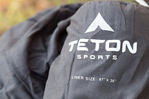 TETON Sports Sleeping Bag Liner machine washable and quick-drying.