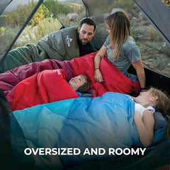 TETON Sports draft tubes and double-layer design retain warmth efficiently.