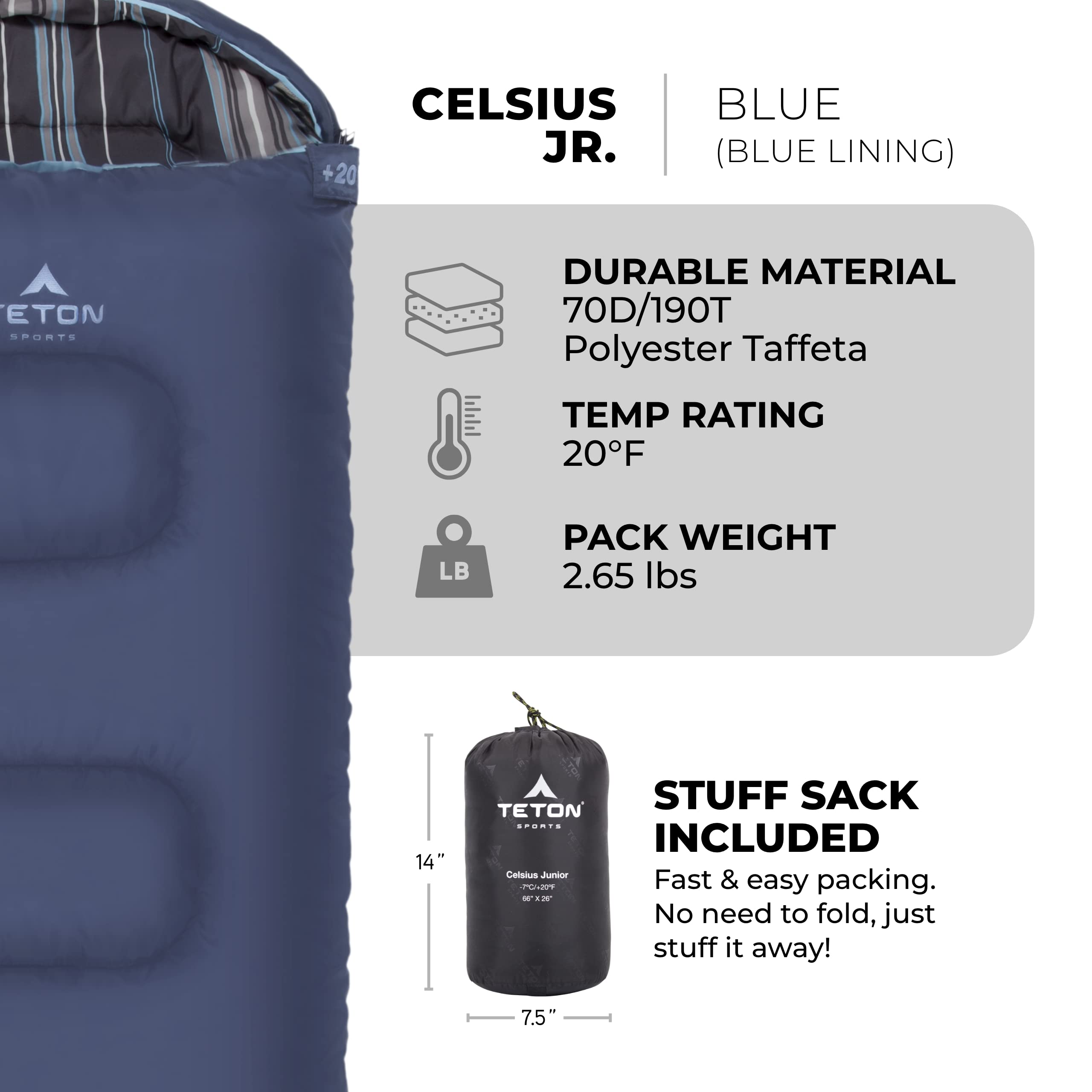 TETON Sports Teton Junior interior pocket for phone or flashlight.