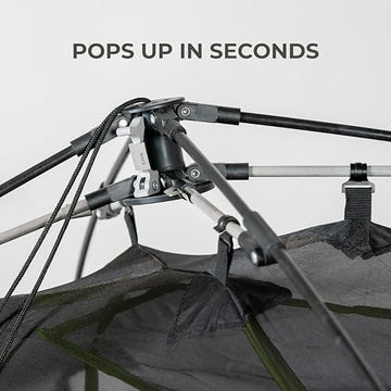 TETON Vista Quick Tent showing taped seams for dryness in light rain
