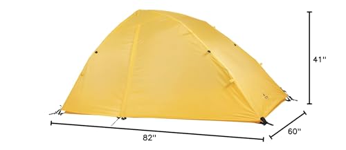 Compact-dome shape of Vista tent illustrates portable shelter on the go
