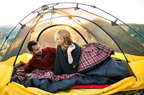 Easy-pitch feature of Vista tent shown for stress-free assembly
