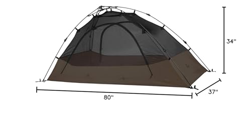 Teton Sports Vista Quick Tent taped seams boost weather protection.