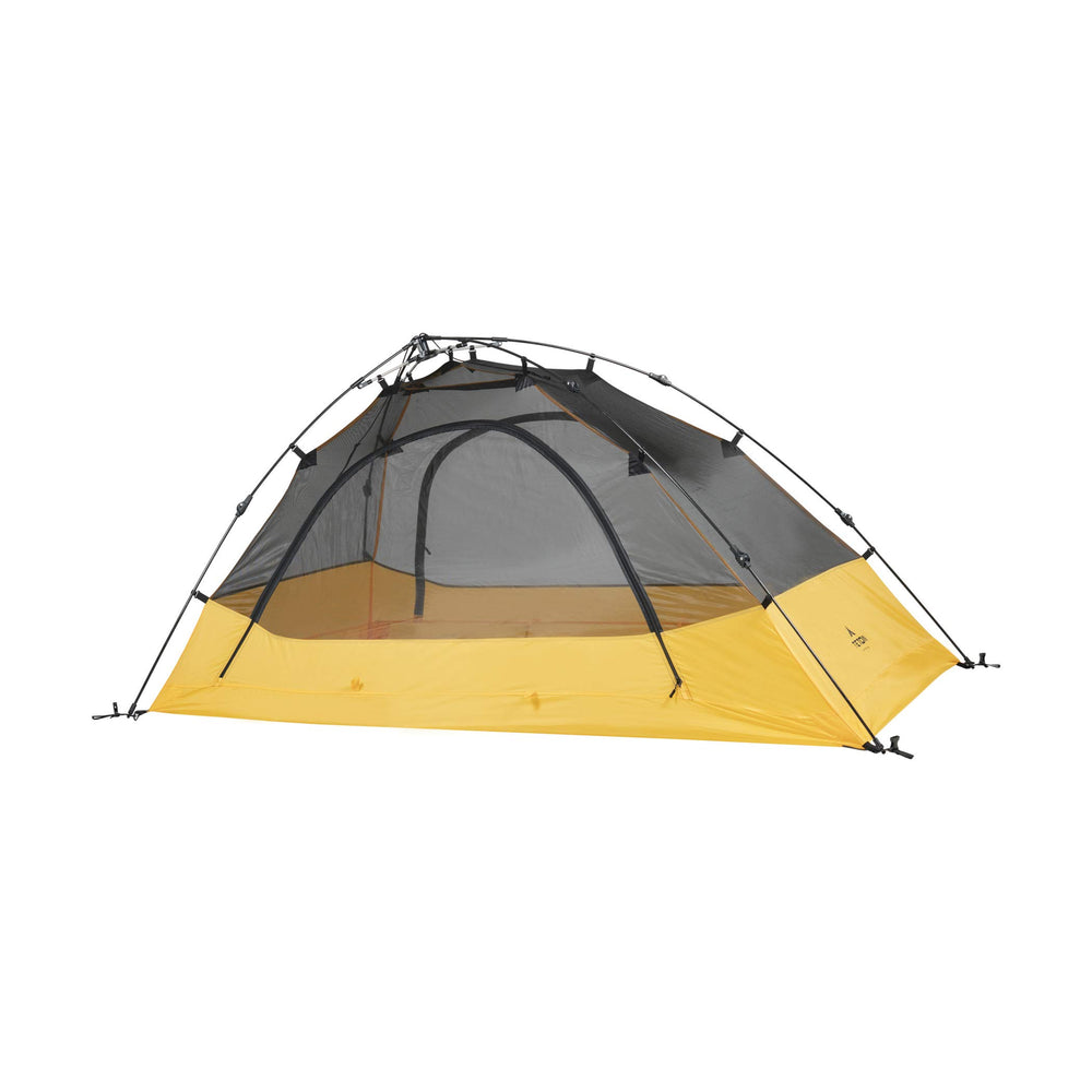 Vista tent without rainfly enables stargazing from inside the shelter
