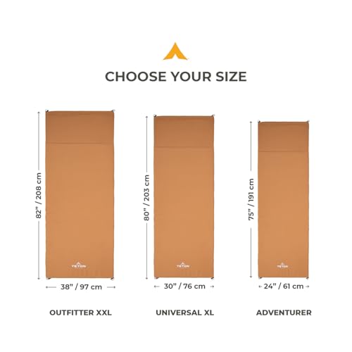 TETON Sports Universal Camp Pad top view illustrating full sleeping surface.