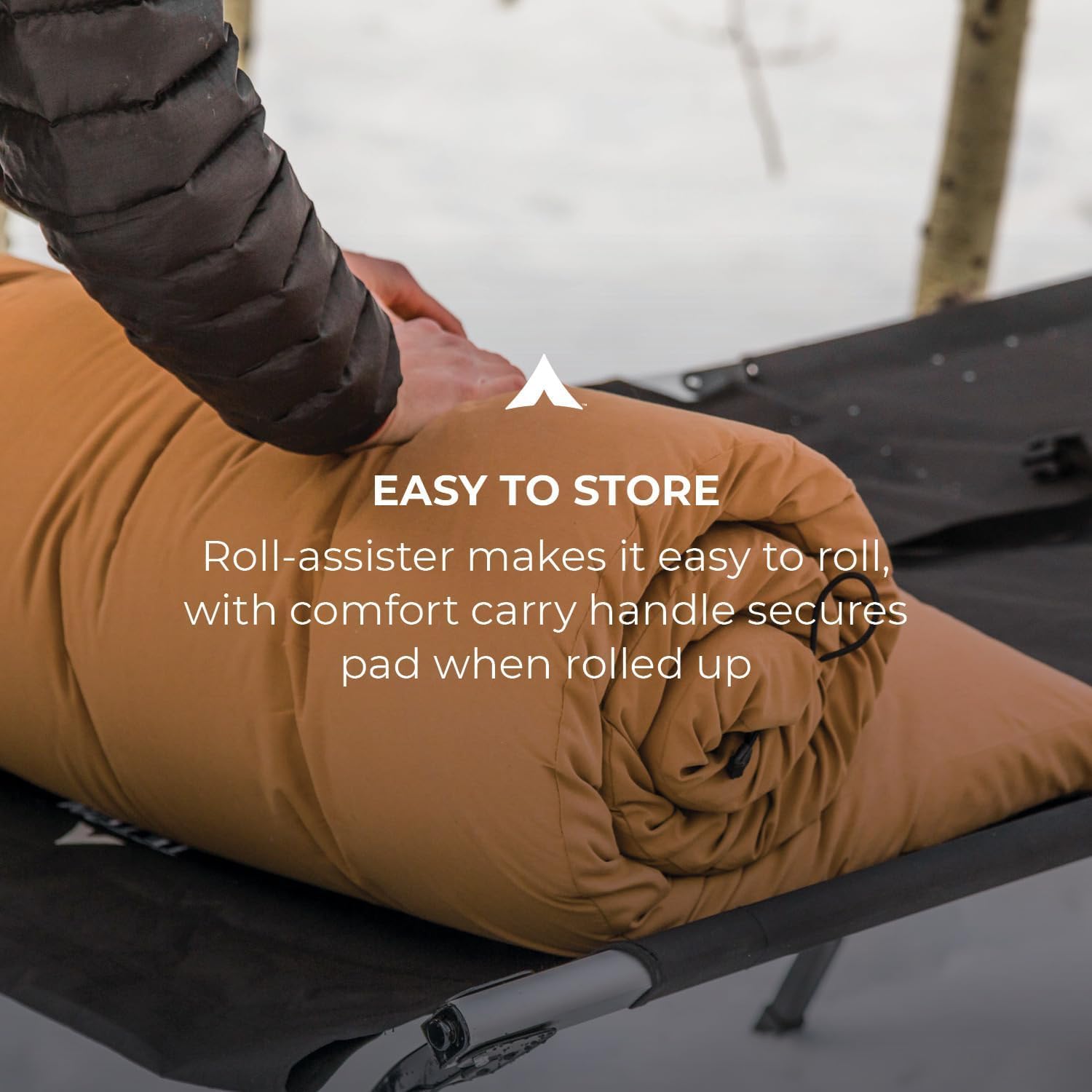 TETON Adventurer Camp Pad canvas shell removed for easy cleaning