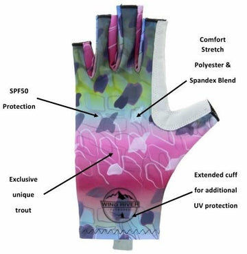Teton Sports Trout Series quick-dry fabric gloves for breathable comfort on hot days.