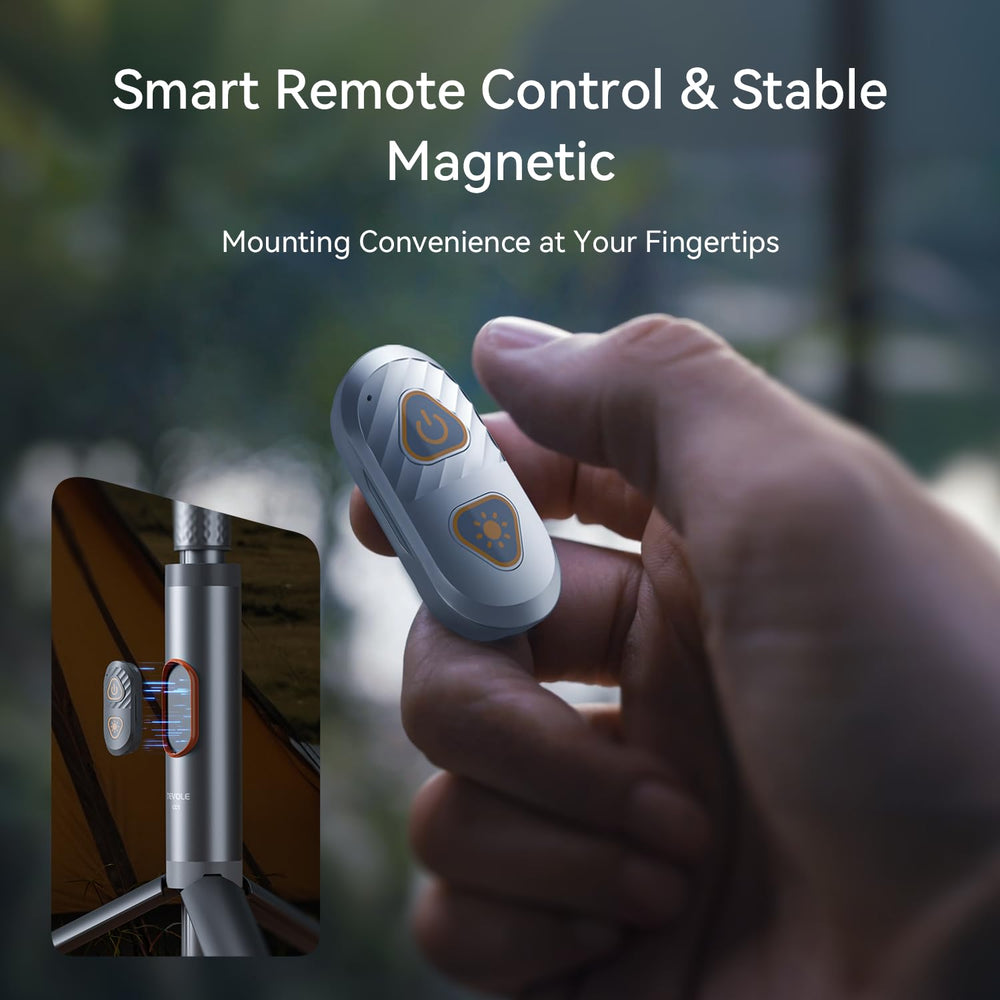 TEVOLE camping light magnetic base allows quick secure mounting