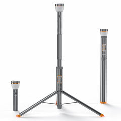 TEVOLE camping light telescoping extend provides tall overhead campsite illumination