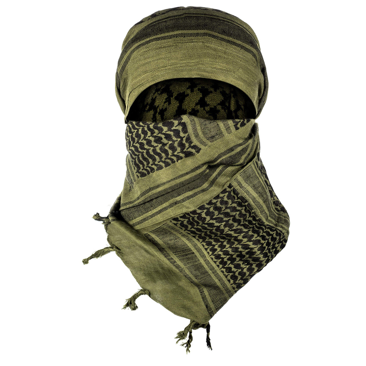 Texas Bushcraft Shemagh desert scarf protects from dust and sun outdoors