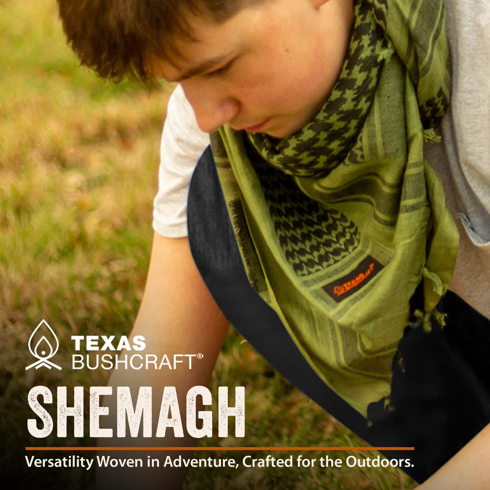 Texas Bushcraft Shemagh face cover protects against wind and sand for hikers