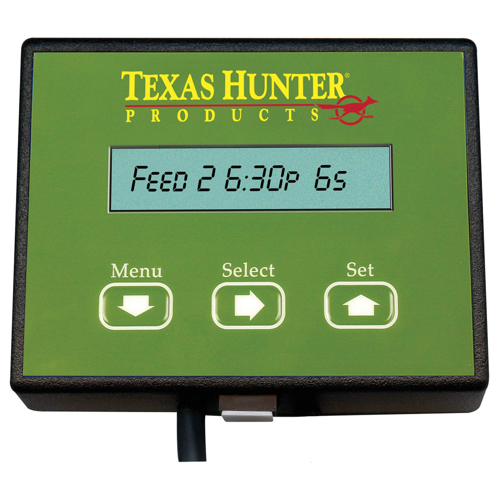 Texas Hunter SP12 solar charger image shows pre-wired setup for off-grid power.