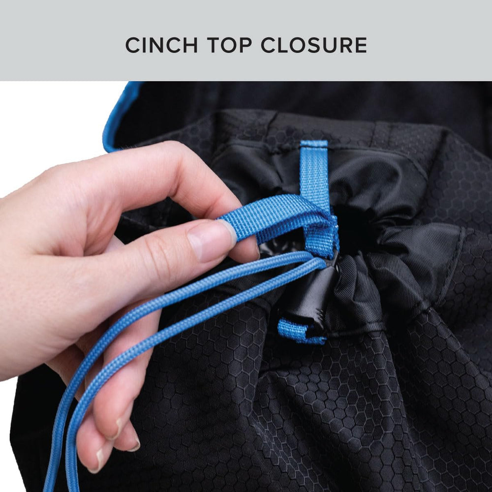 Tezos Juniper Daypack lid cover adds security during fast activities.