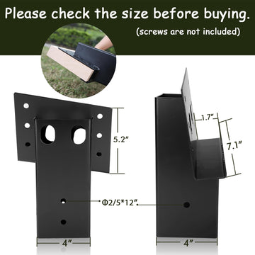 TFMUZERT deer stand bracket installation demonstrates 4x4 compatibility and stable connection points.