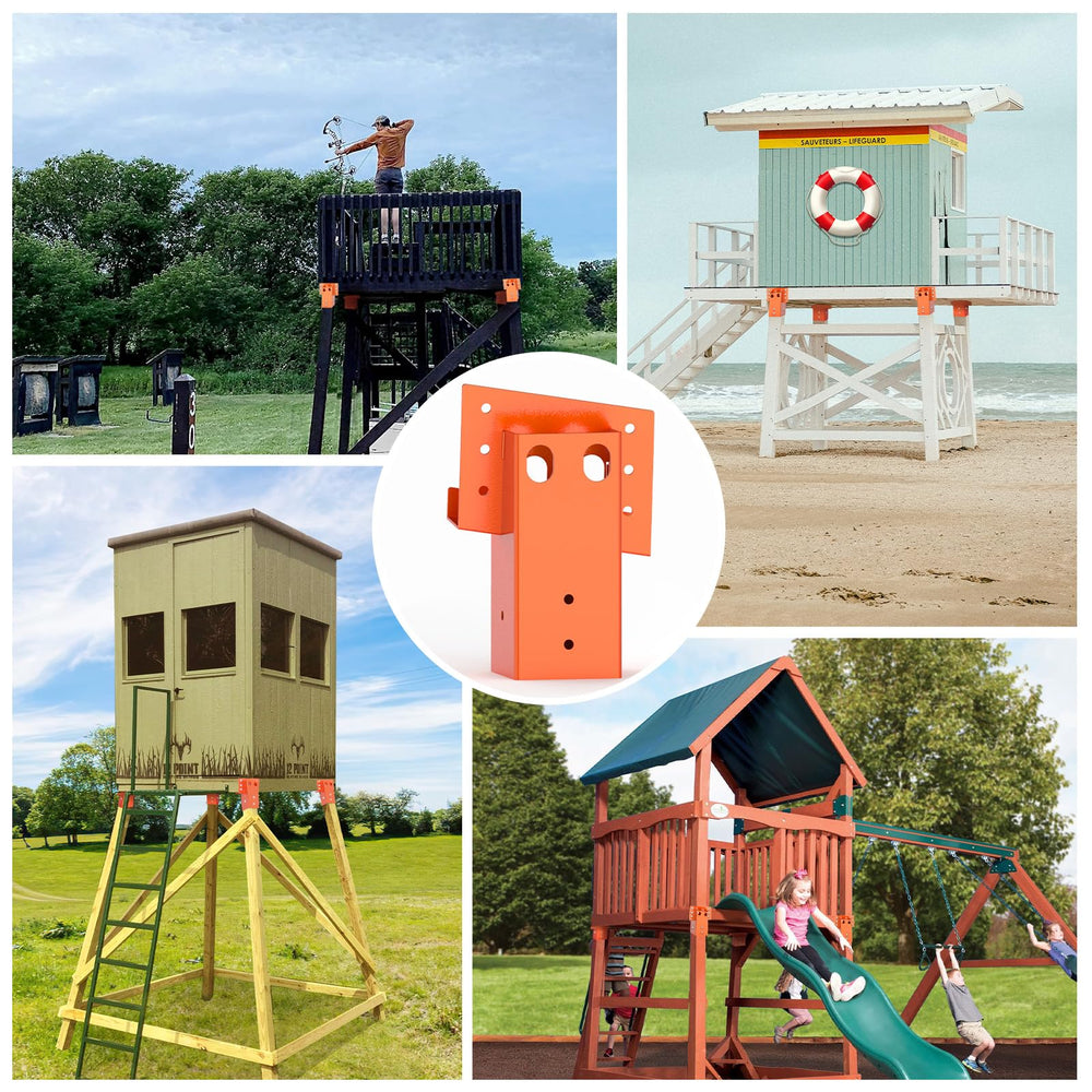 TFMUZERT 2000 lb capacity brackets provide solid support for elevated platforms.