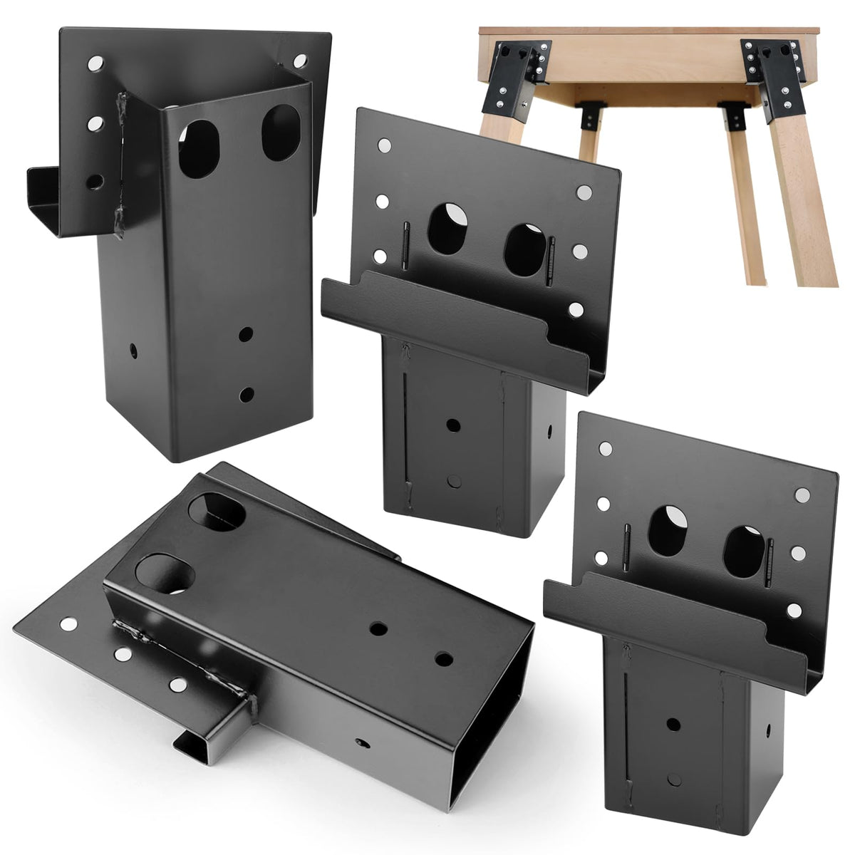 TFMUZERT elevator bracket side view highlighting rugged steel for durable outdoor mounting and elevated platforms.