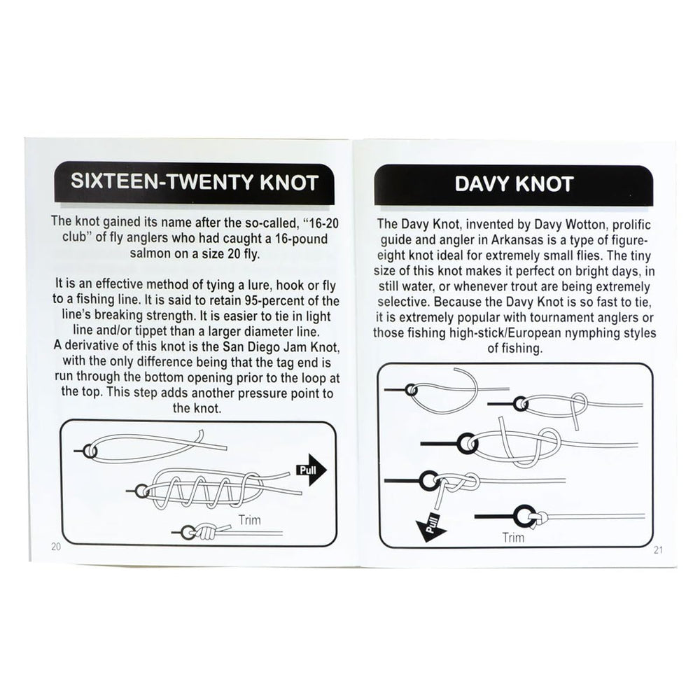 Inside pages showing step-by-step knot diagrams