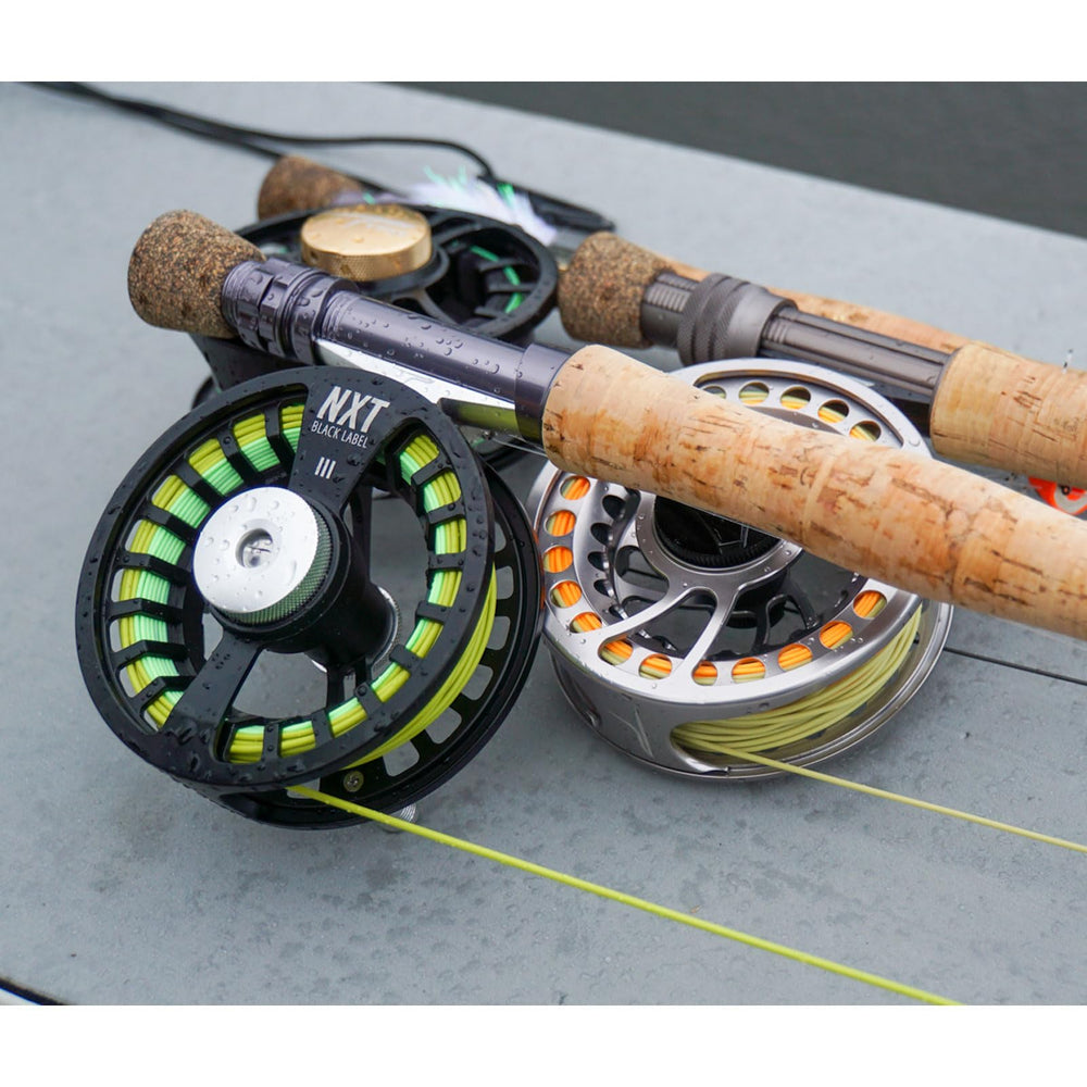 Easy LH/RH conversion feature on TFO NXT Black Label Reel III