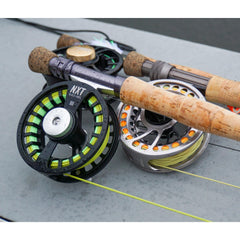 Easy LH/RH conversion feature on TFO NXT Black Label Reel III