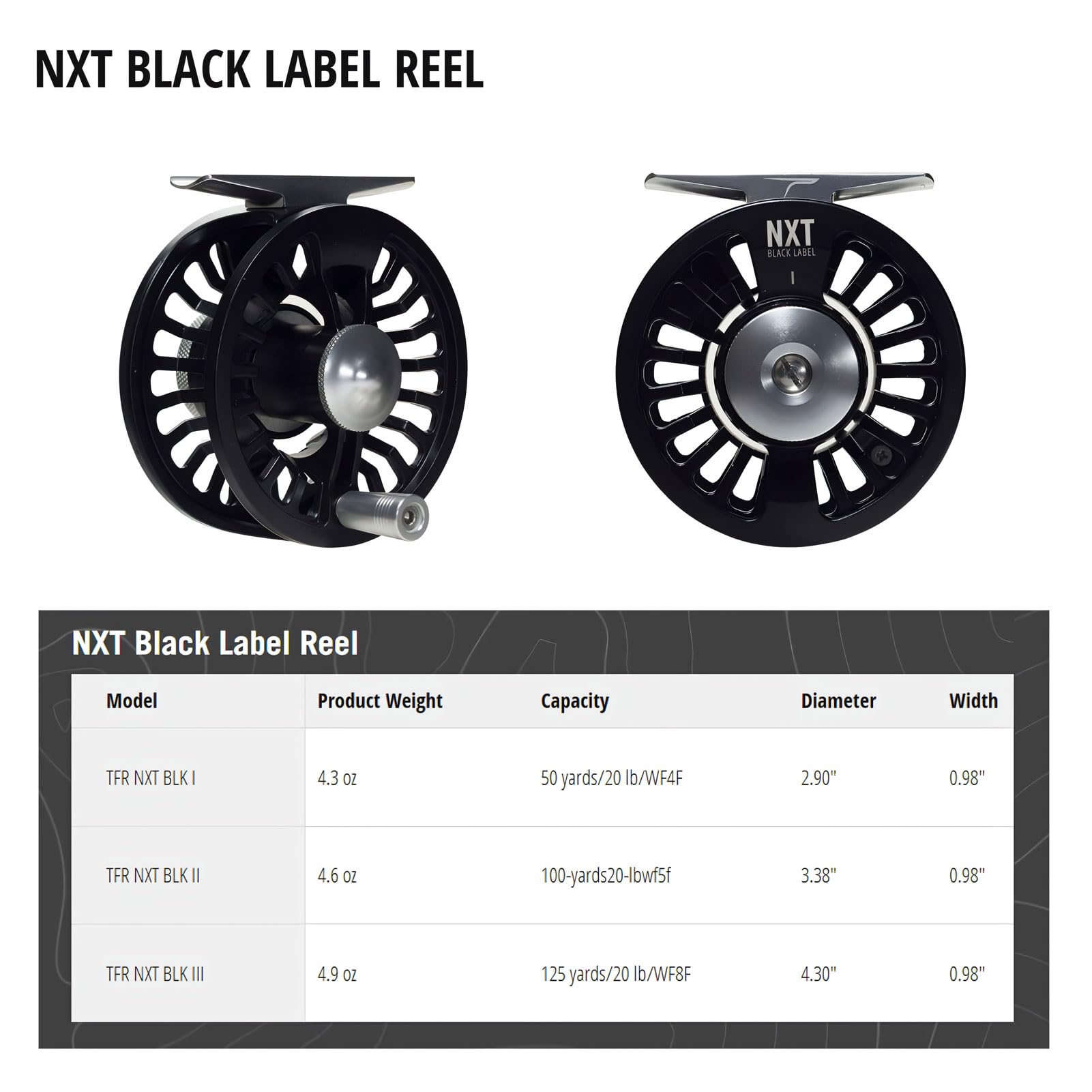 TFO NXT Black Label Reel III in a trout/warm-water setup