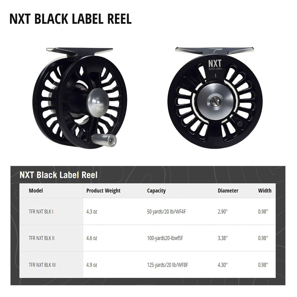 TFO NXT Black Label Reel III in a trout/warm-water setup