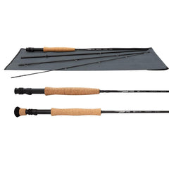 Temple Fork Outfitters NXT Black Label rod components closeup showing corrosion-resistant guides for saltwater use