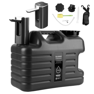 TfruKiet 5-gallon water jug with pump for easy outdoor hydration.