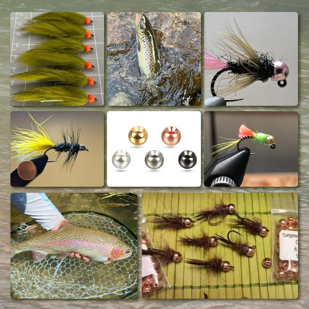 TG-DZURI tungsten beads package 50pcs convenient pack for tying projects.
