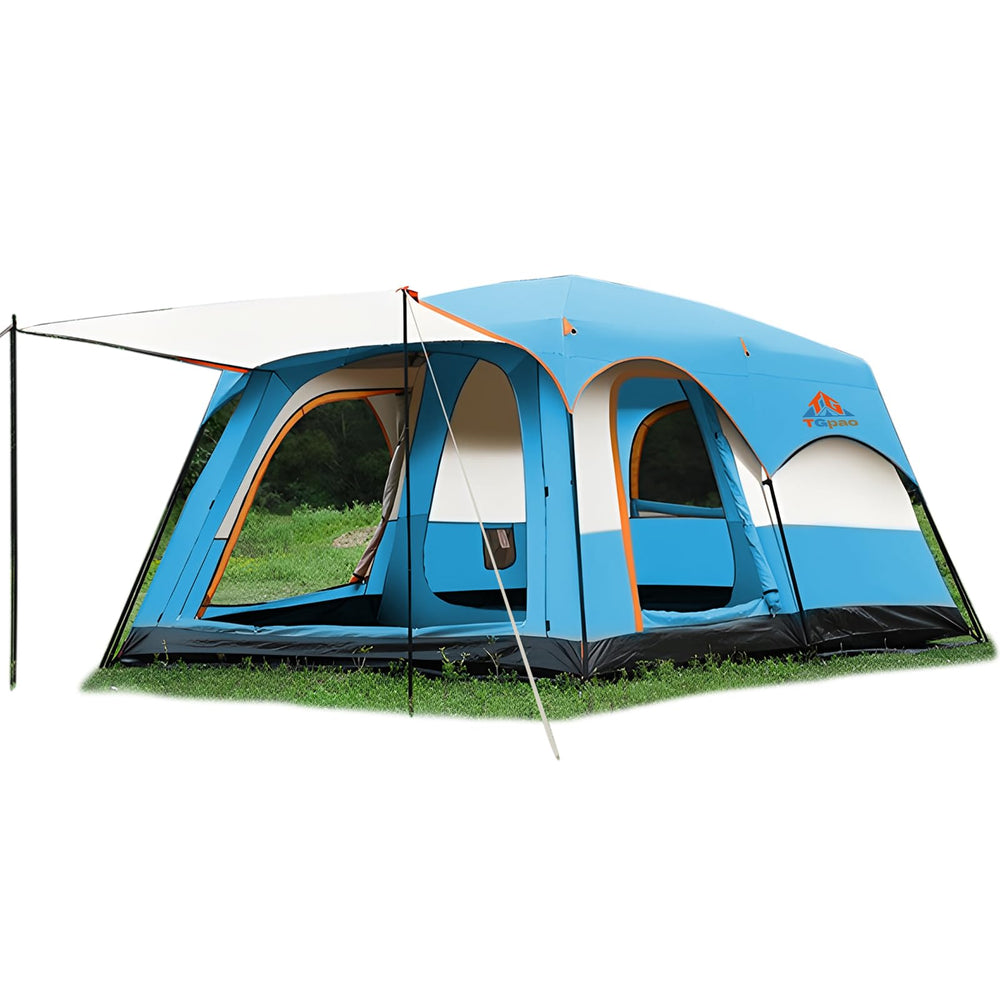 TGpao 6-person tent with screen room shows spacious sleeping areas for groups.