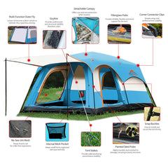 TGpao waterproof outer layer 3000mm highlights rain protection for outdoor trips.