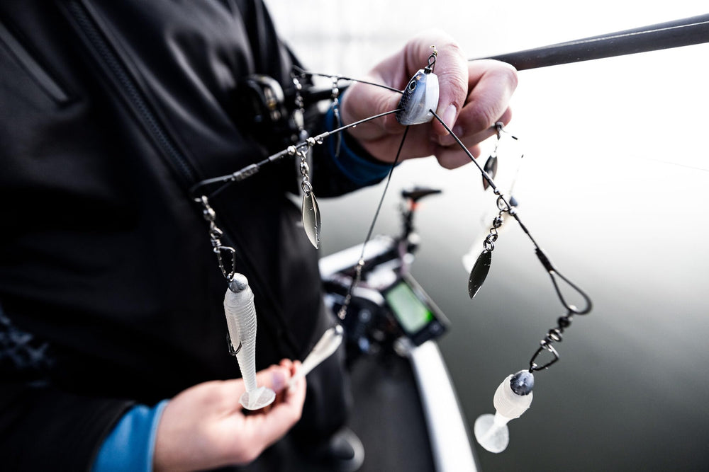 TGTRSHW-583 umbrella rig with five willow blades and titanium wire