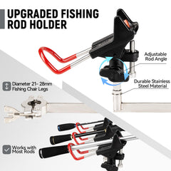 Thallike folding fishing chair folded compact for easy transport