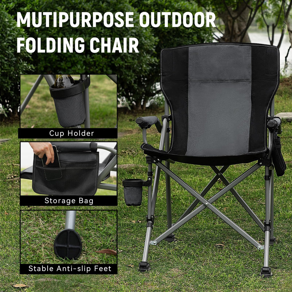 Thallike fishing chair heavy-duty frame supports up to 350 lbs outdoors