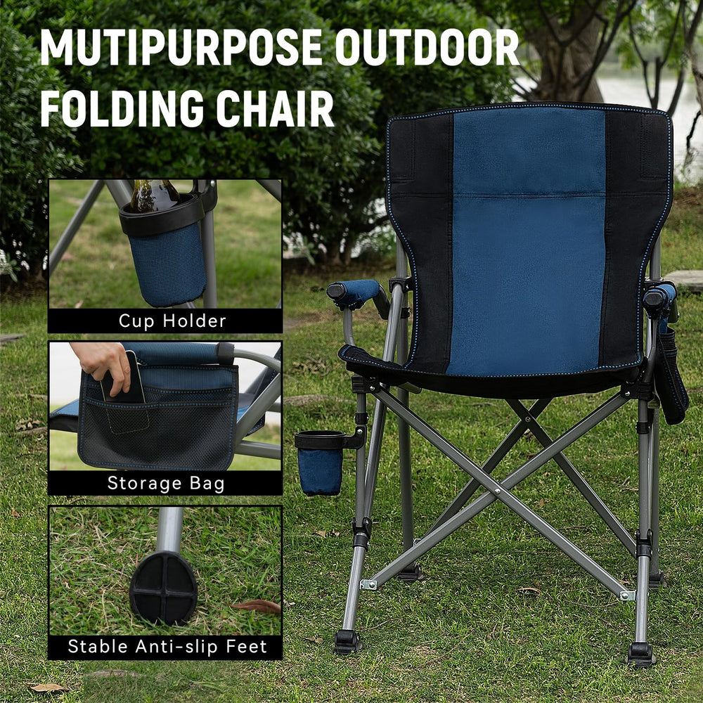 Thallike padded seating with headrest enhances long periods of relaxation outdoors