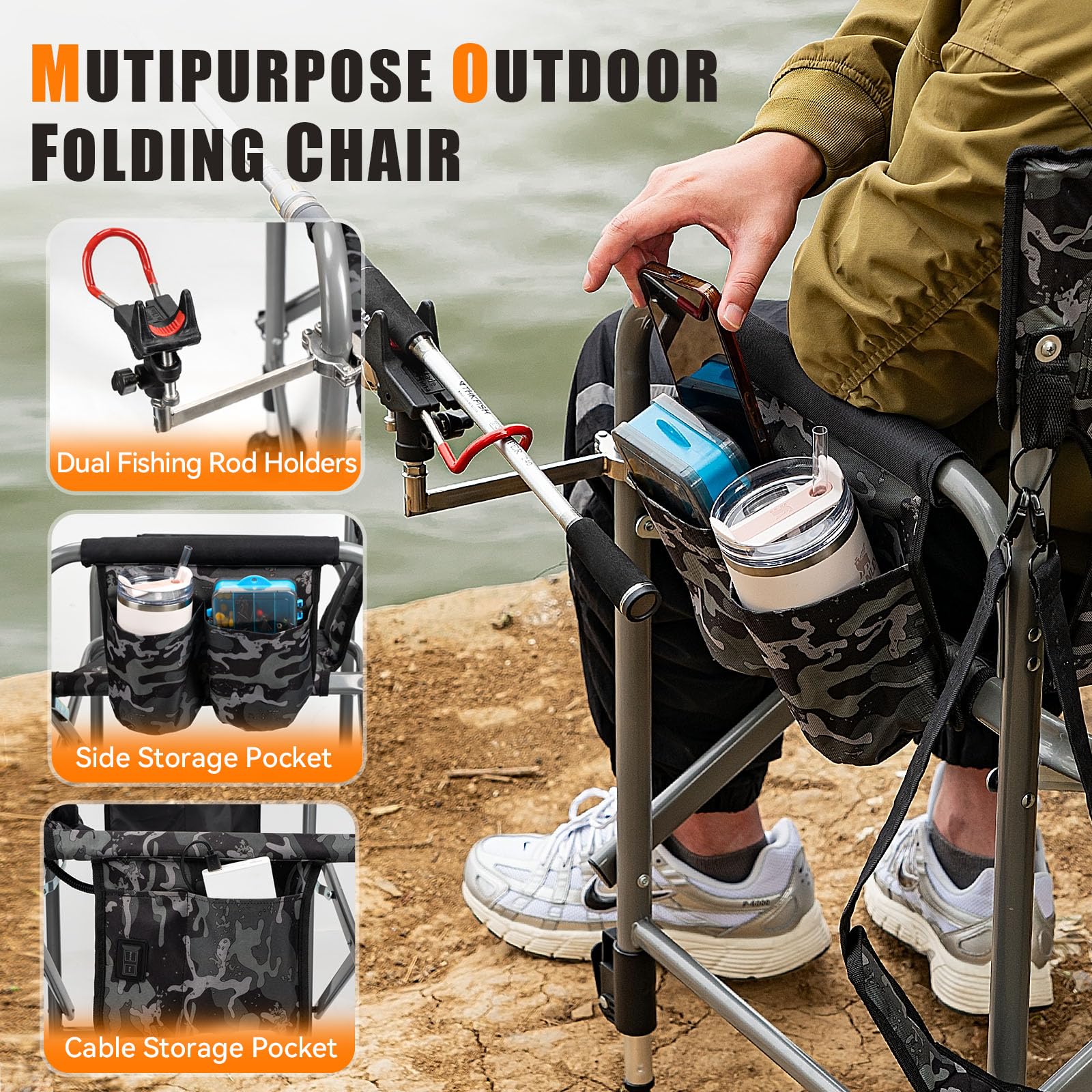 Thallike chair supports up to 600 lbs for sturdy outdoor seating.