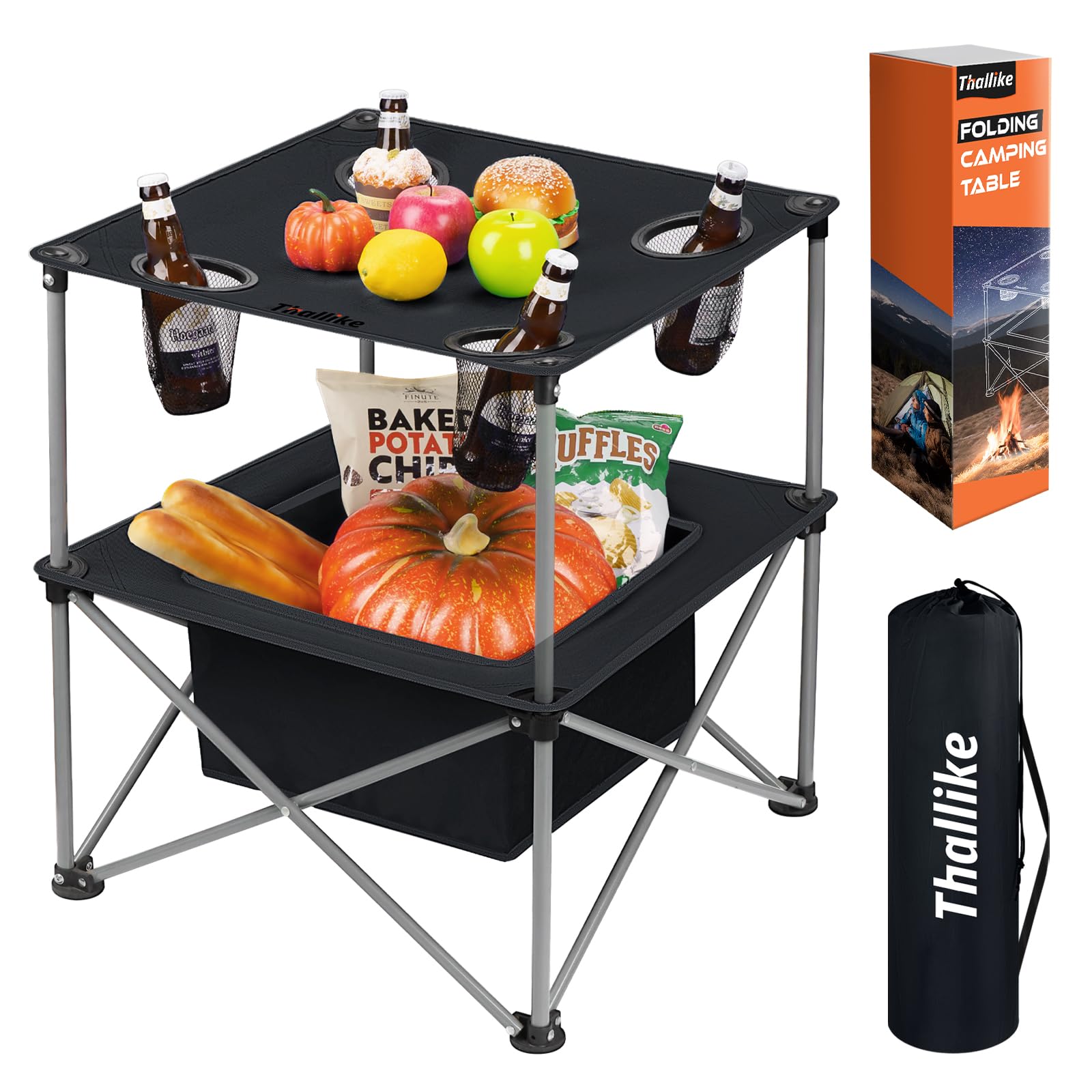 Thallike outdoor table ideal for beach trips and picnics.