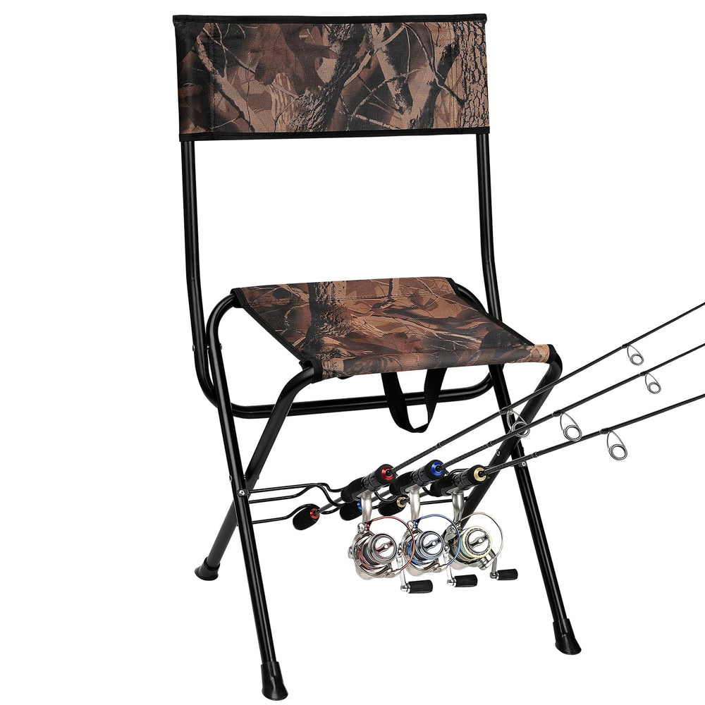 Thallike padded folding fishing chair seat offers all-day comfort by water