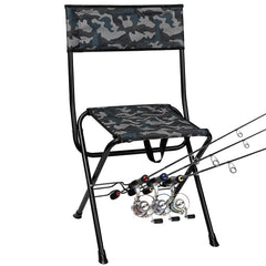 Thallike padded folding fishing chair with wide seat delivers extended comfort during outdoor activities.