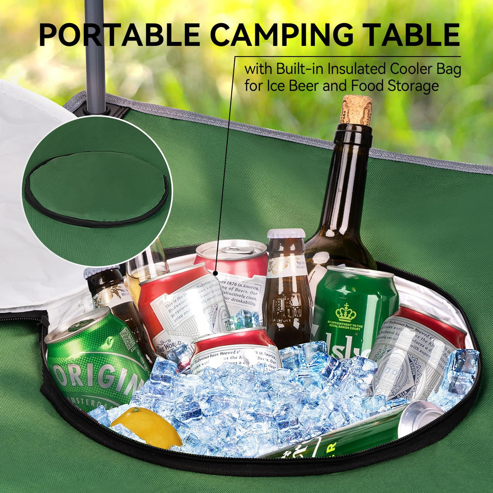 Thallike lightweight table at 5.5 lbs enables easy transport to outdoors.