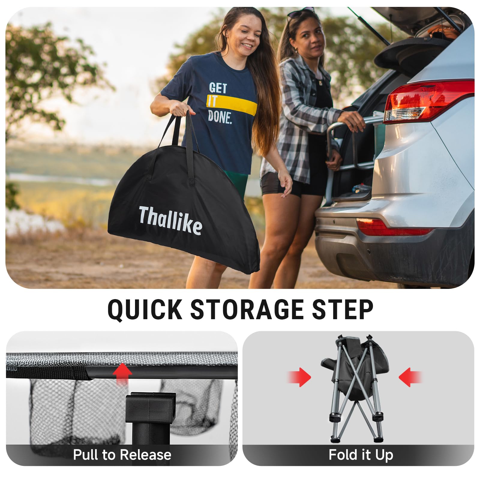 Thallike table-tailgate-setup ready for parking-lot parties.