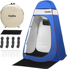 Thallike upgrade pop-up privacy shower tent – quick setup for outdoor camping.