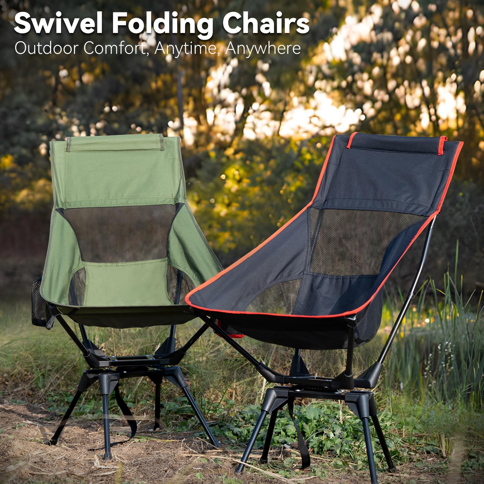 Thallike Upgraded 360 swivel chair durable Oxford fabric and mesh detail close-up.