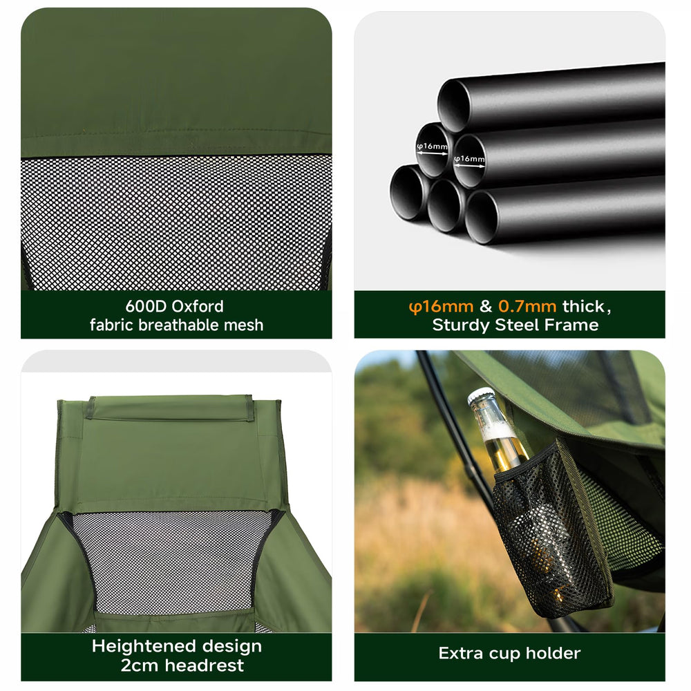 Thallike Upgraded 360 swivel chair metal-base stability on uneven ground.