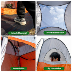 Thallike 190T UV-protected fabric and steel frame durability