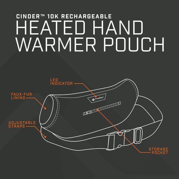 THAW Cinder 10K slide-away position allows quick access without removing warmth.