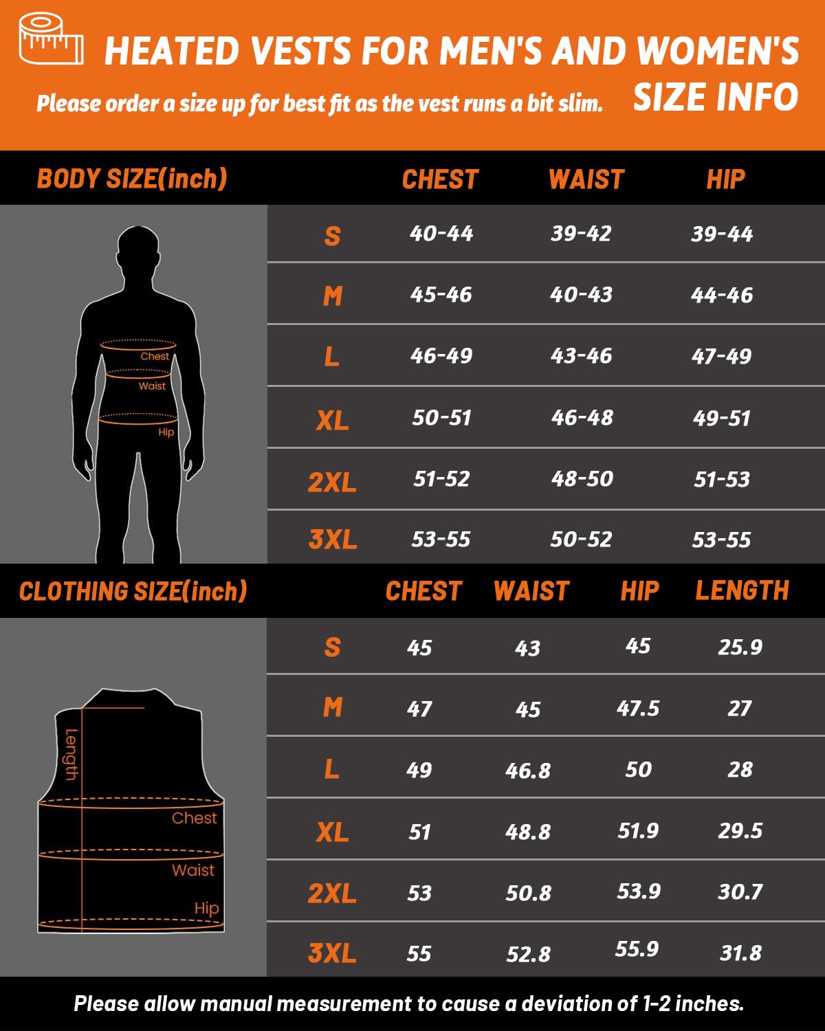 THBYQK 21 Zone Heated Vest back view showing full back heating coverage