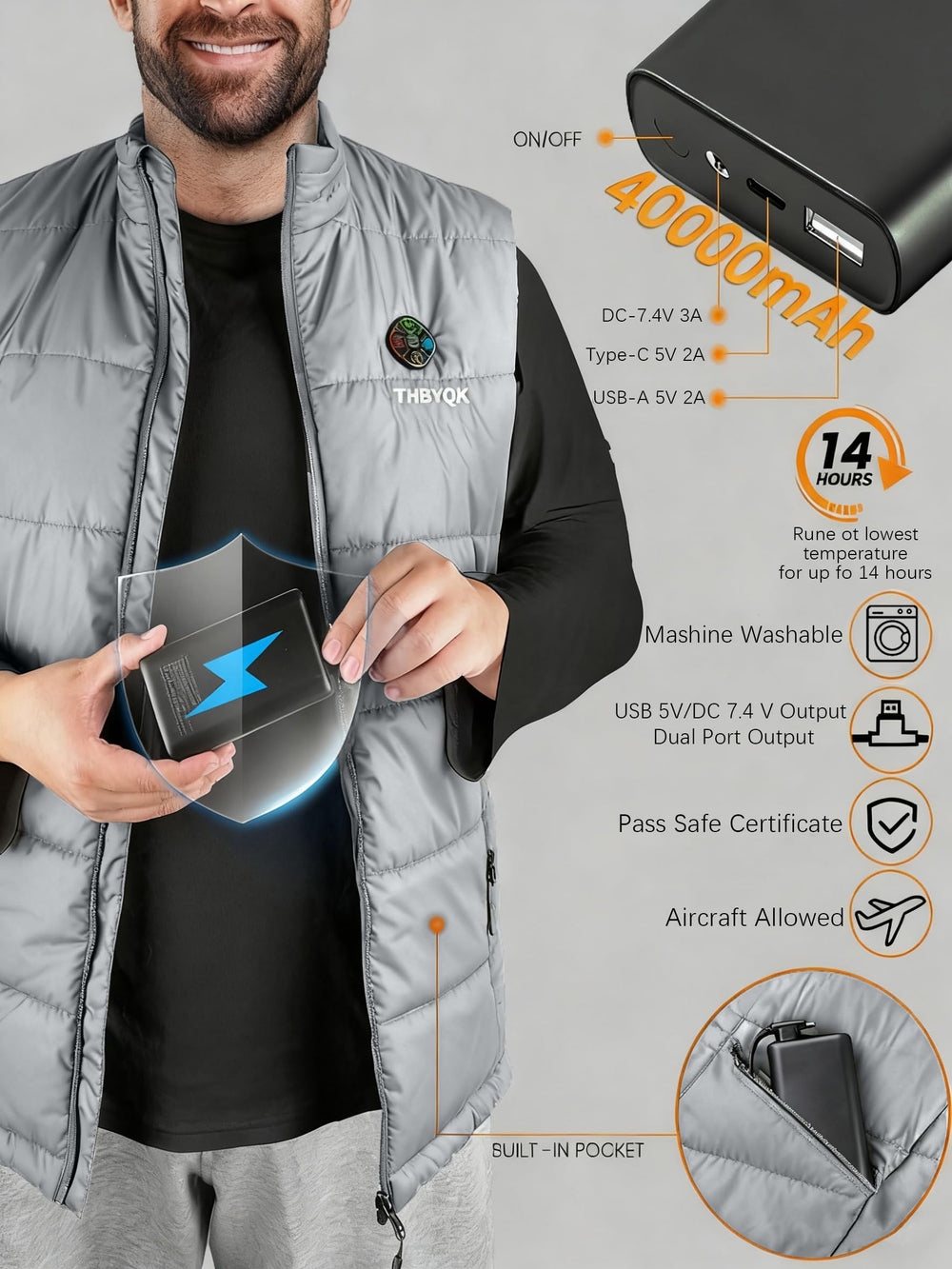 THBYQK thermal fabric close up skin friendly and durable texture